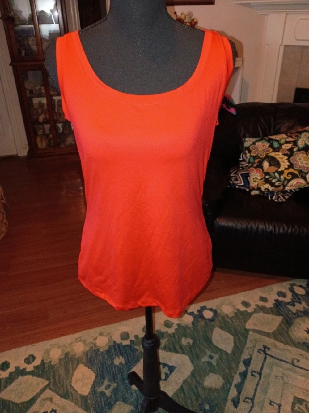 Signature Bright Red  Scoop Neck Tank Top